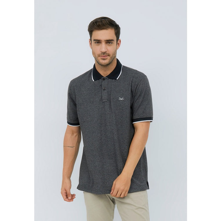 Carvil Polo Pria SHABO-BLK BLACK