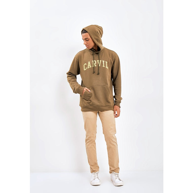 Carvil Sweater Pria CREW-OLI