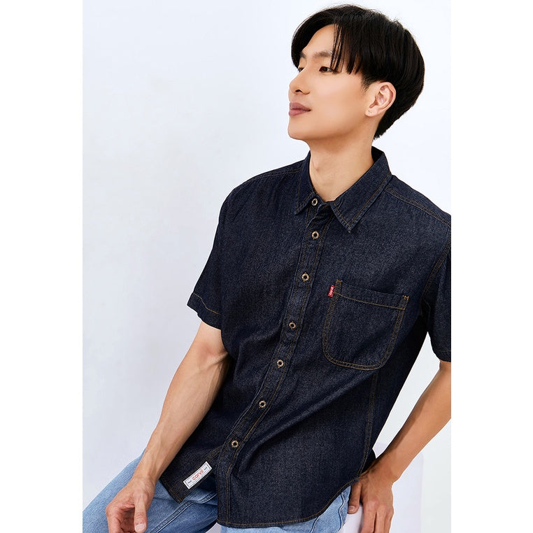 Carvil Kemeja Pria ELMER - DB (DARK BLUE)