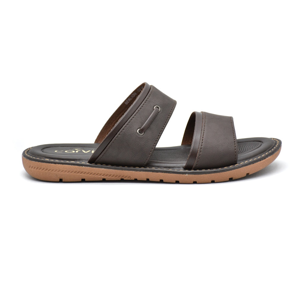 Carvil Sandal Pria BERLION-02 M DARK BROWN