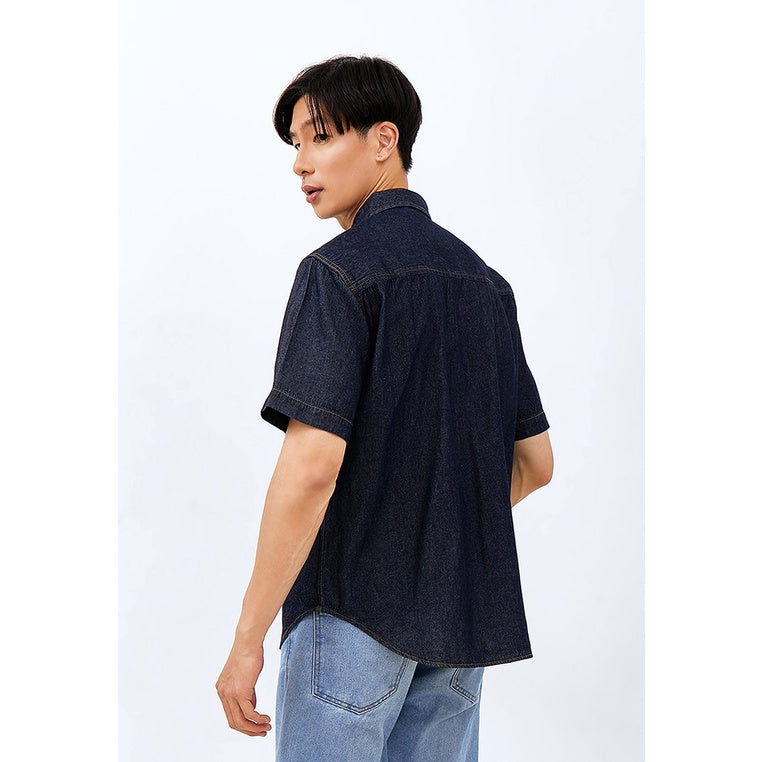 Carvil Kemeja Pria ELMER - DB (DARK BLUE)