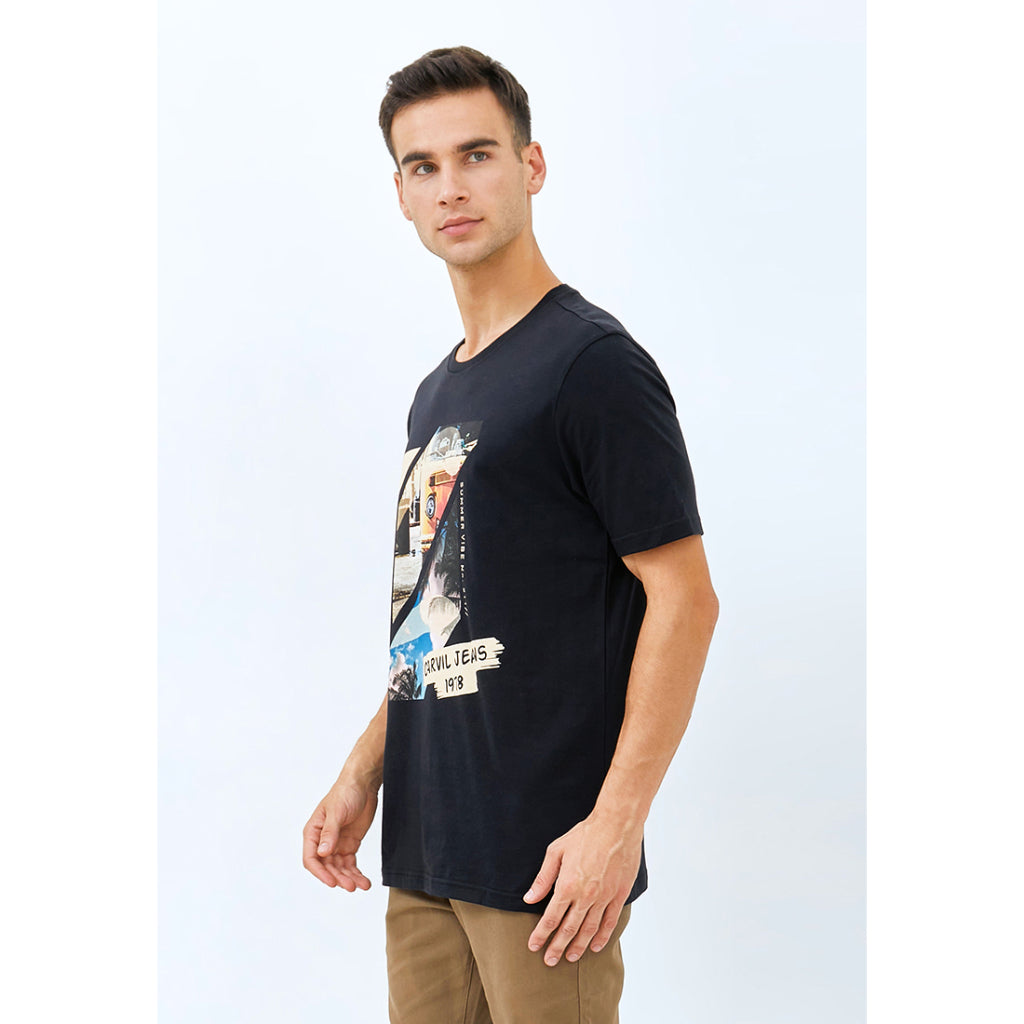 Carvil Tshirt MAN VALKW-BLACK