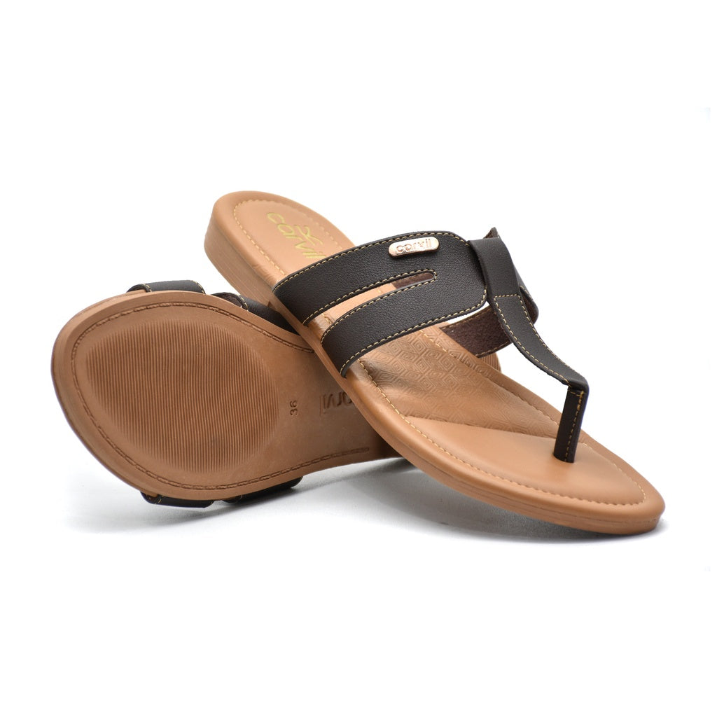 Carvil Sandal Wanita NAZIRA-01 L BROWN