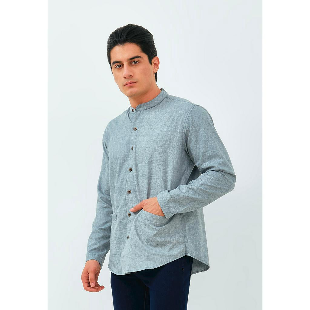 Carvil Baju Koko Man BAIM-BLU