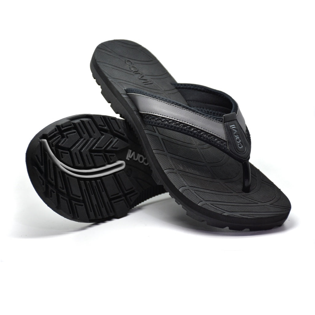 Carvil Sandal Pria FOXER-M BLACK/GREY