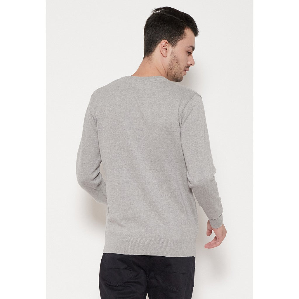 Carvil Sweater Pria ELVANO-M71 LIGHT MISTY