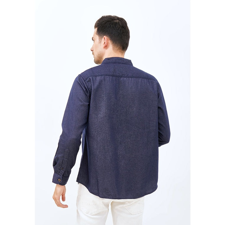 Carvil Kemeja Pria LS KENETH-BLU