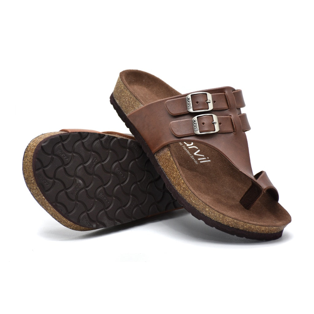 Carvil Sandal Pria ROMEO-03 M -DARK BROWN
