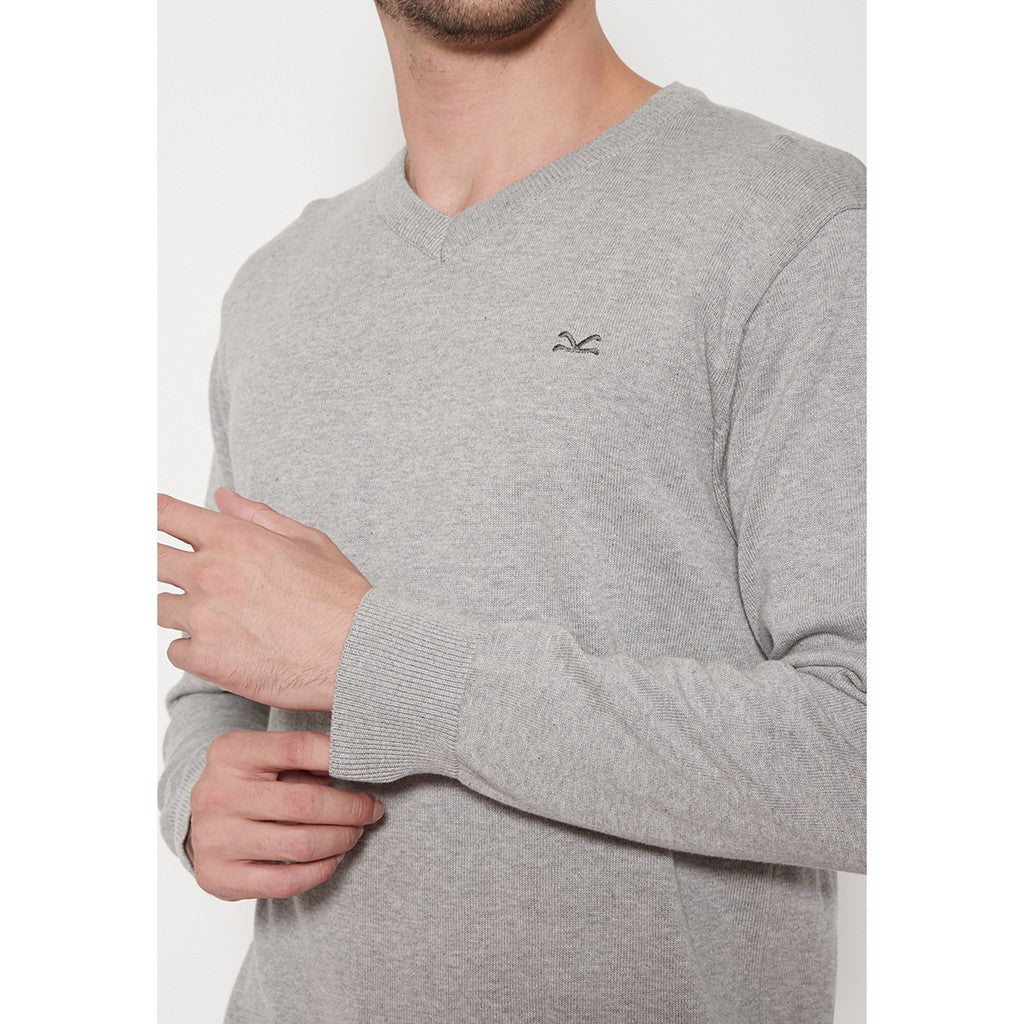 Carvil Sweater Pria ELVANO-M71 LIGHT MISTY