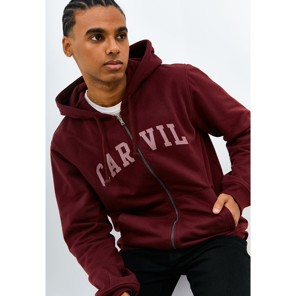 Carvil Sweater Pria ZIPPO-MRN MAROON