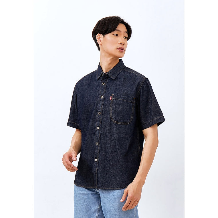 Carvil Kemeja Pria ELMER - DB (DARK BLUE)