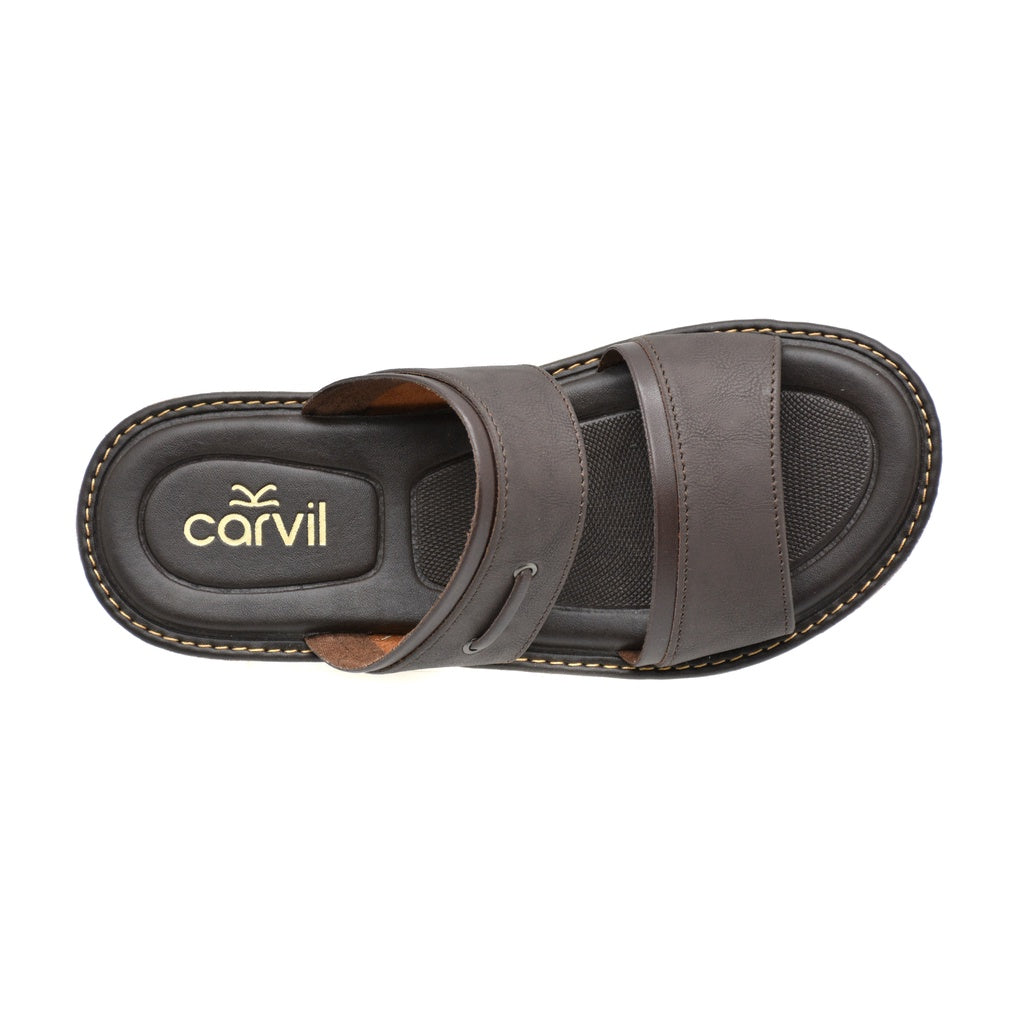Carvil Sandal Pria BERLION-02 M DARK BROWN