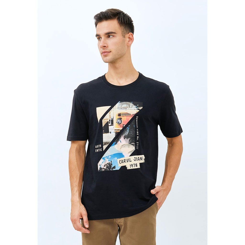 Carvil Tshirt MAN VALKW-BLACK