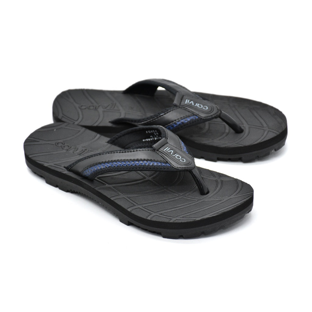 Carvil Sandal Pria FOXER-M BLACK/NAVY