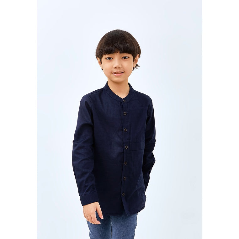 Carvil Baju Koko Anak ZIA - NAVY