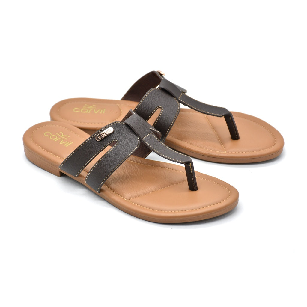 Carvil Sandal Wanita NAZIRA-01 L BROWN