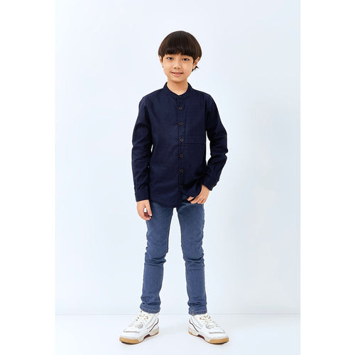 Carvil Baju Koko Anak ZIA - NAVY