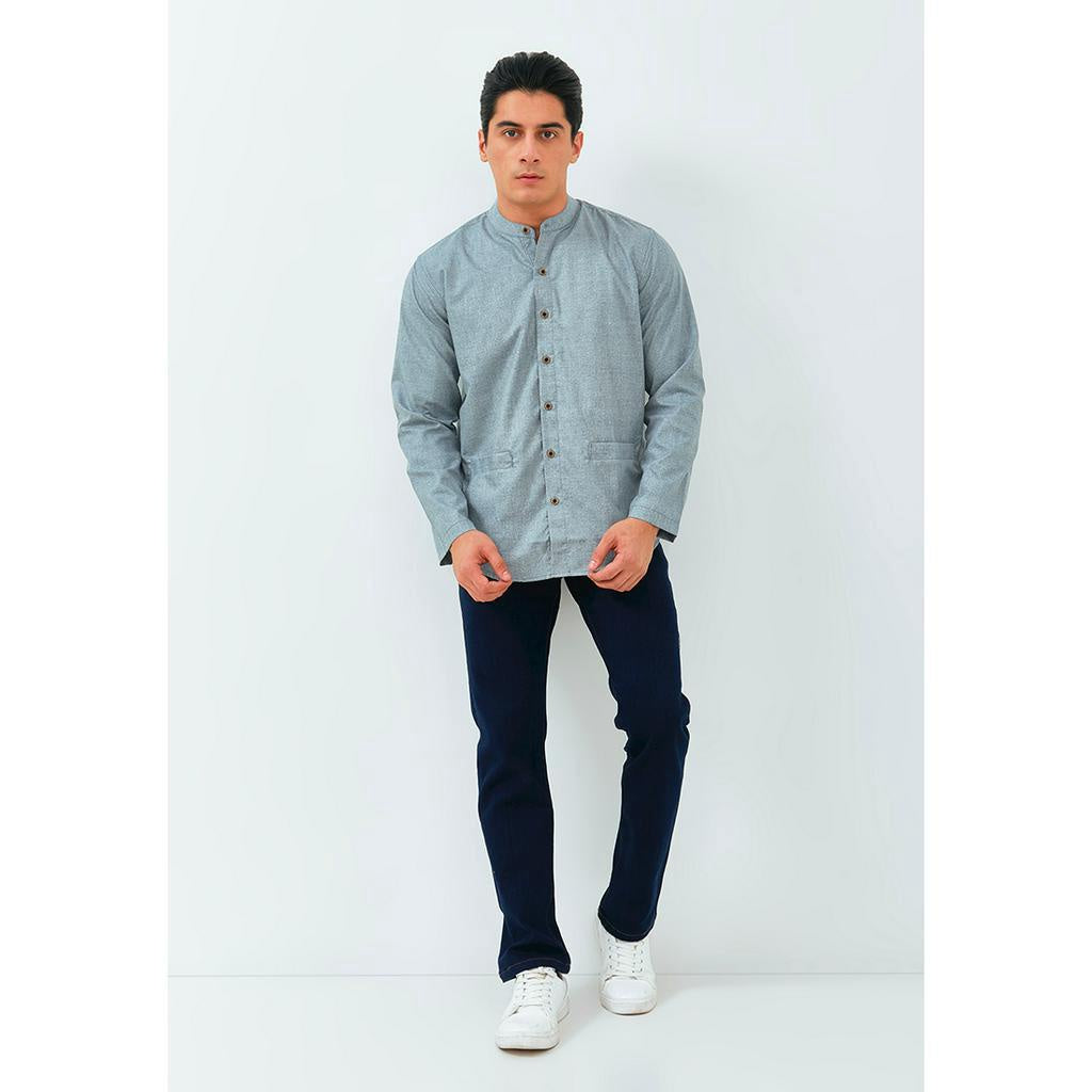 Carvil Baju Koko Man BAIM-BLU
