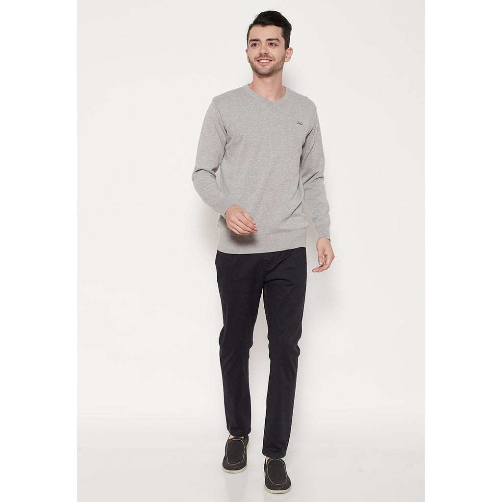 Carvil Sweater Pria ELVANO-M71 LIGHT MISTY
