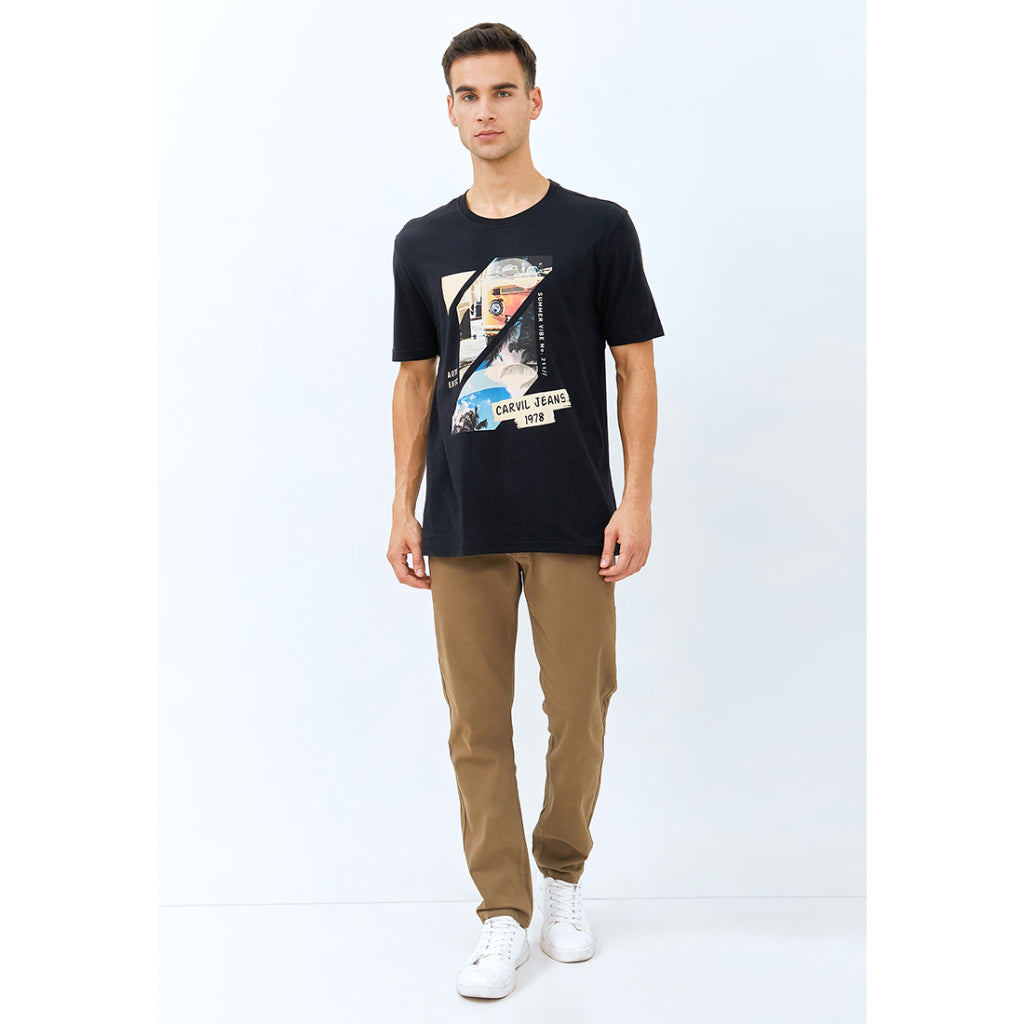 Carvil Tshirt MAN VALKW-BLACK