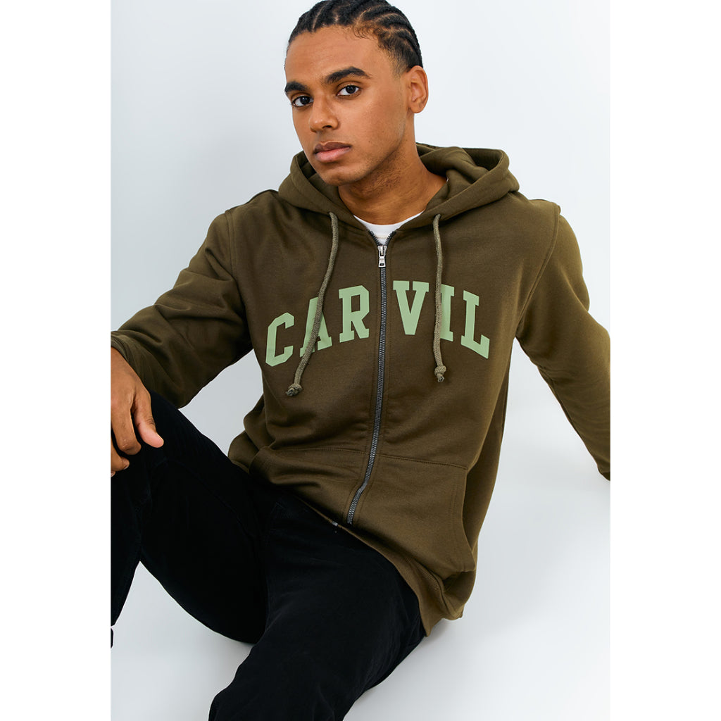 Carvil Sweater Pria ZIPPO-OLI OLIVE