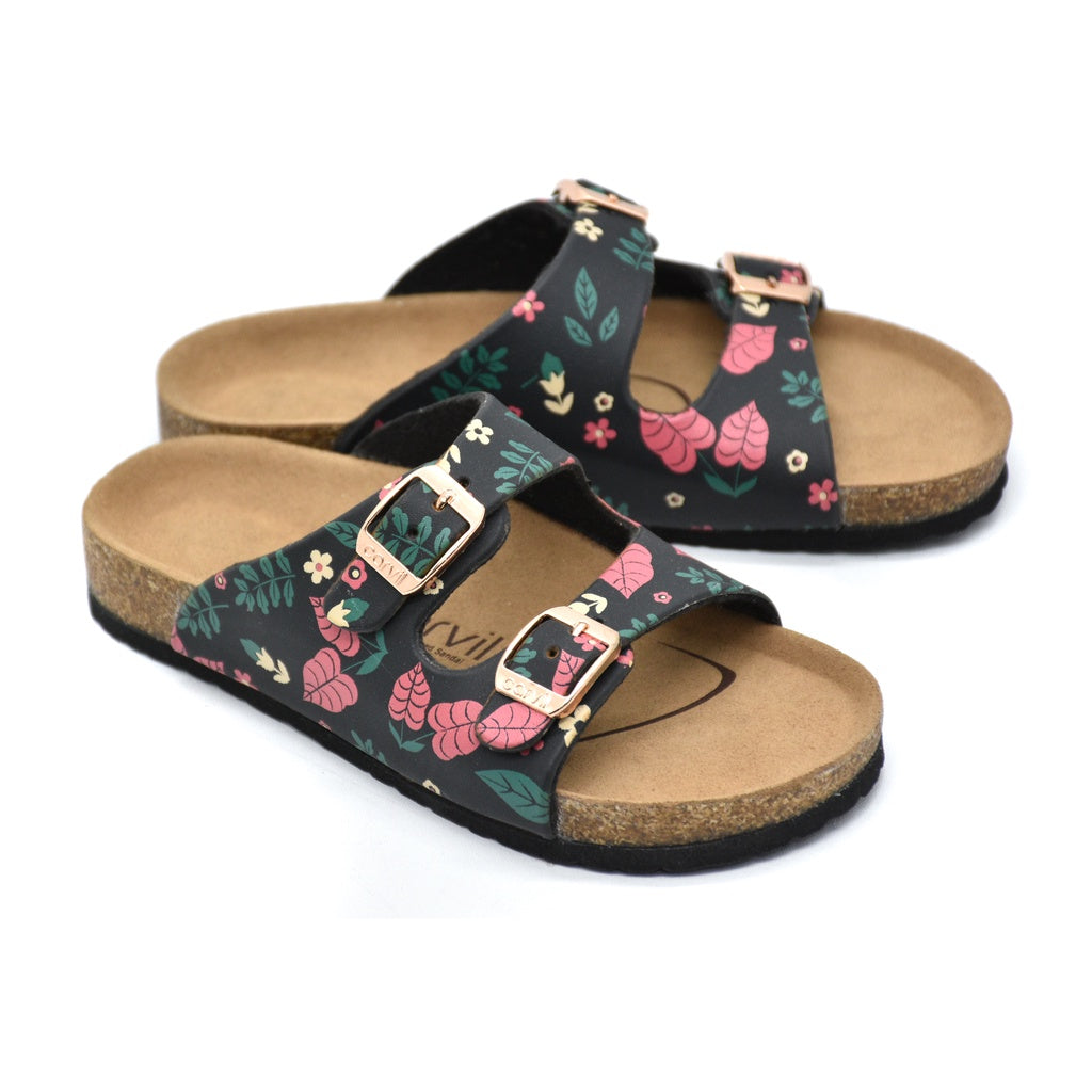 Carvil Sandal Anak VEGAN-02 TW BLACK