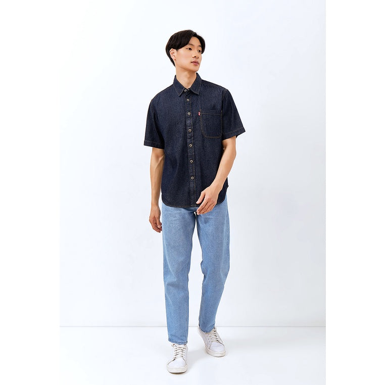 Carvil Kemeja Pria ELMER - DB (DARK BLUE)
