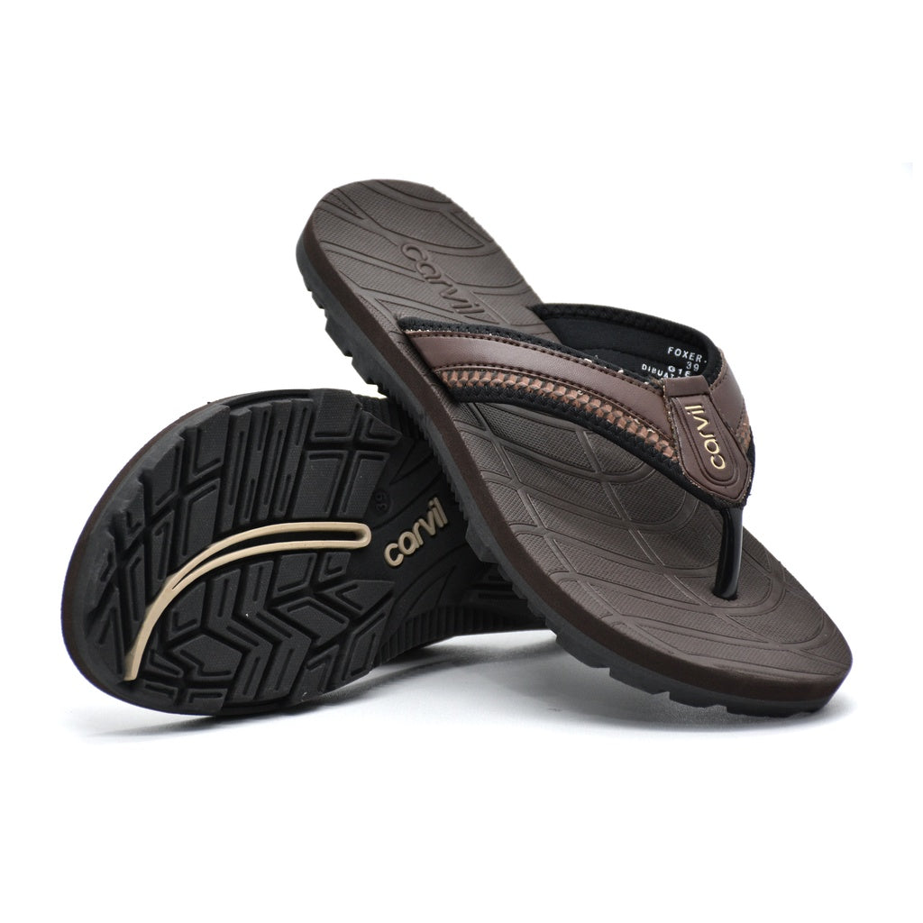 Carvil Sandal Pria FOXER-M BROWN/BEIGE