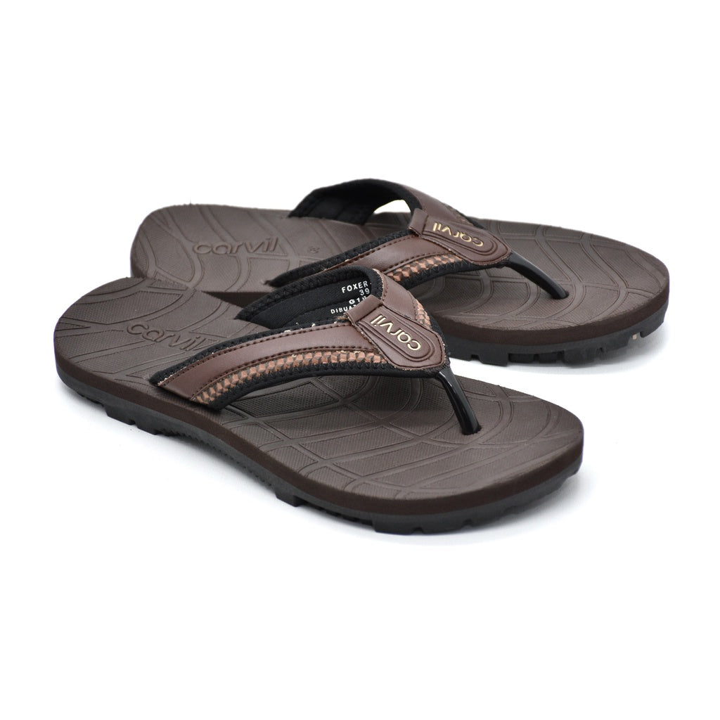 Carvil Sandal Pria FOXER-M BROWN/BEIGE