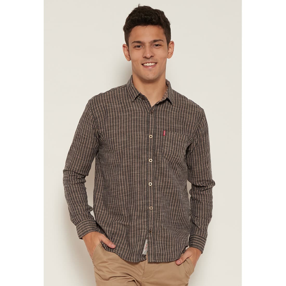 Carvil Shirt Man Adkins - Grey