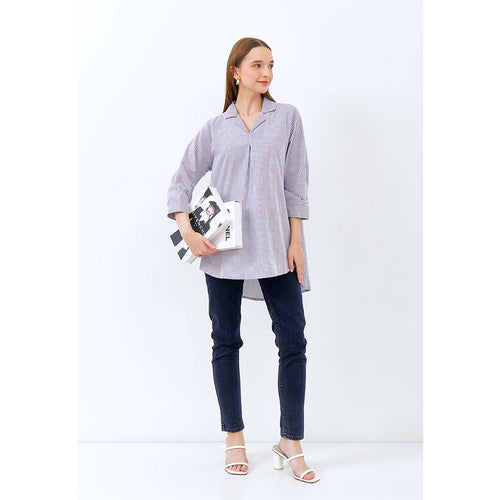 Carvil Blouse Wanita JANETH-BLU