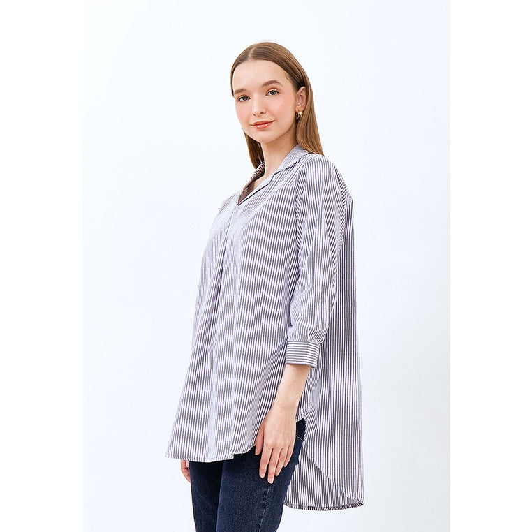 Carvil Blouse Wanita JANETH-BLU