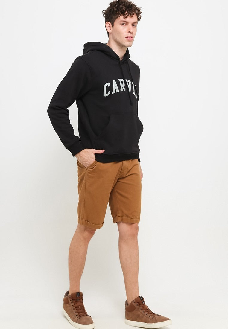 Carvil Sweater Pria CREW-BLK BLACK