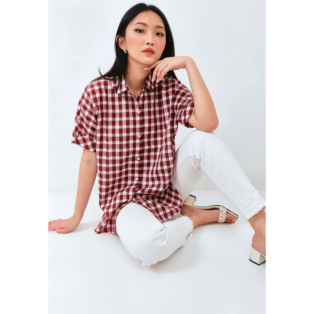 Carvil Kemeja Wanita JOVA-RED