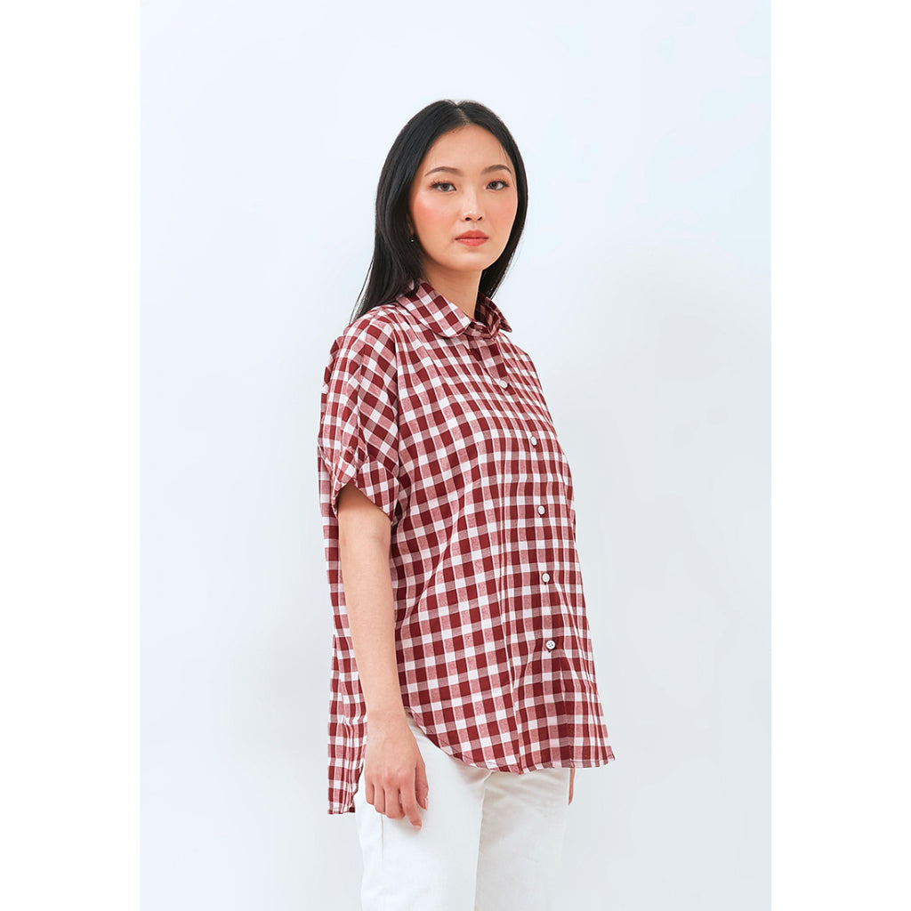 Carvil Kemeja Wanita JOVA-RED