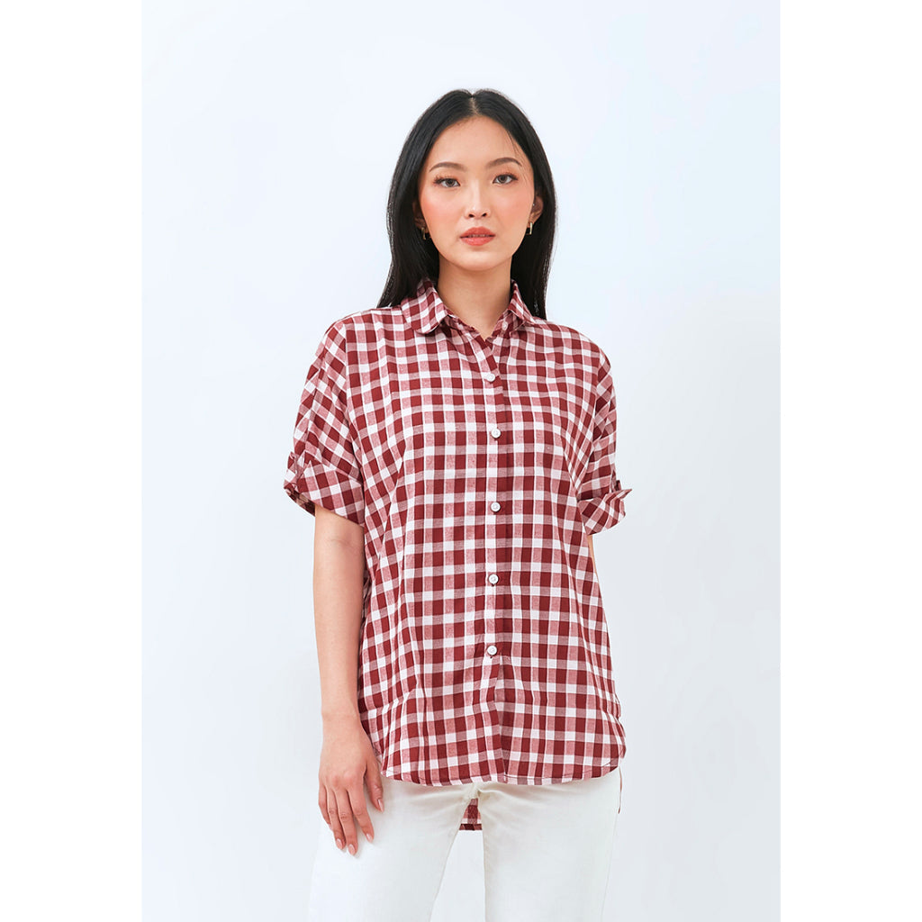 Carvil Kemeja Wanita JOVA-RED