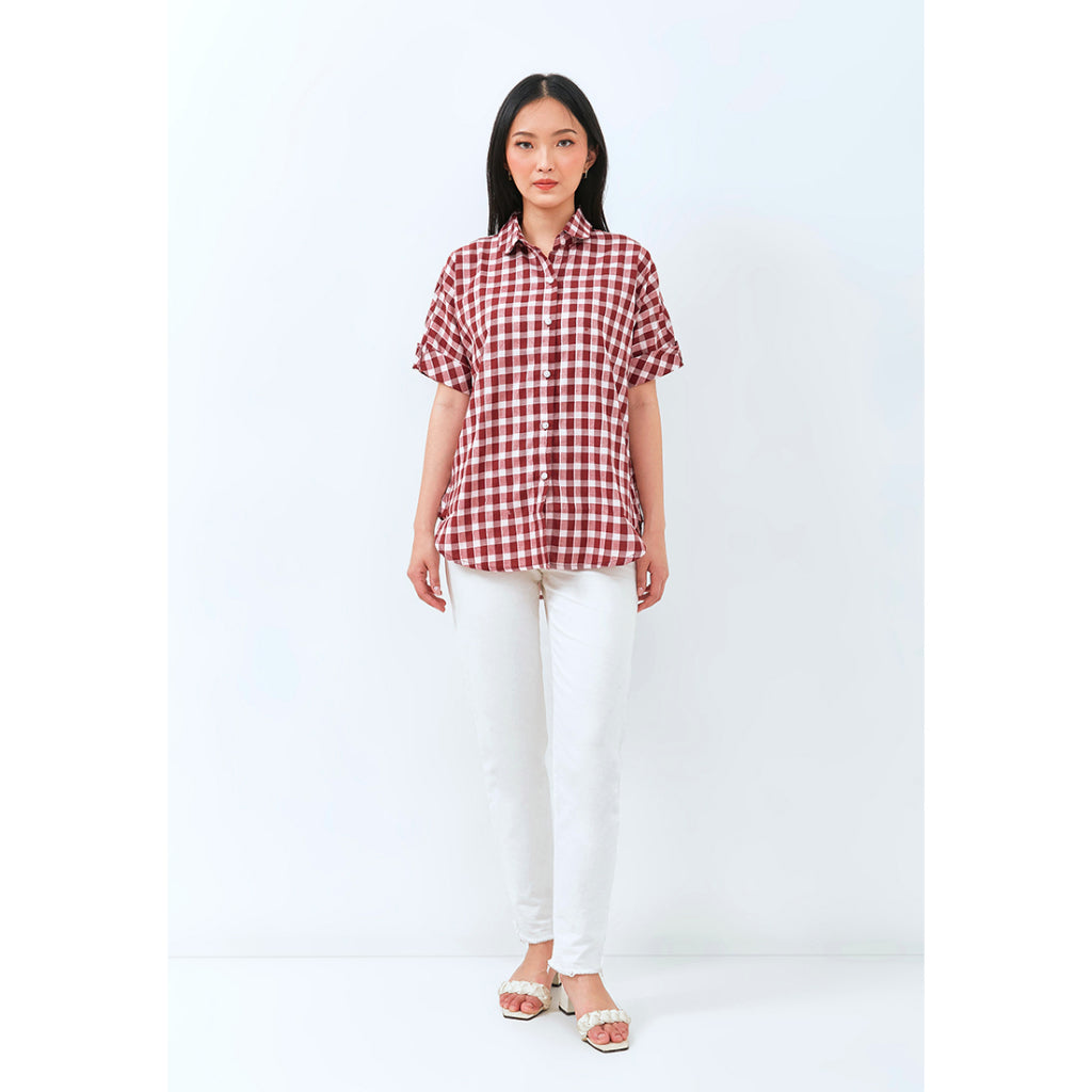 Carvil Kemeja Wanita JOVA-RED