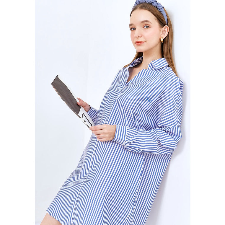 Carvil Blouse Wanita MALVIA - BLU