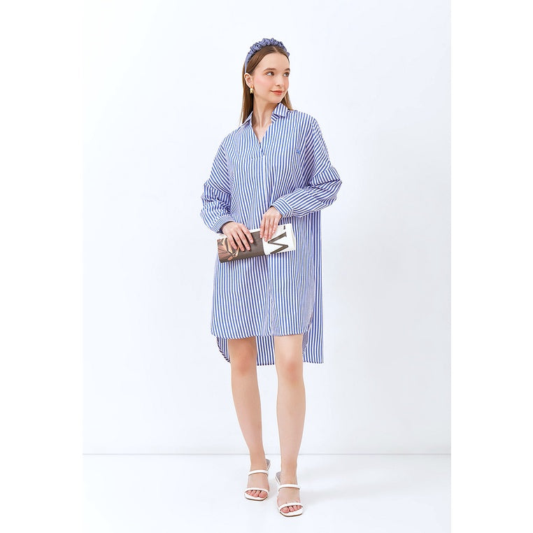 Carvil Blouse Wanita MALVIA - BLU