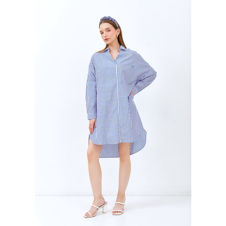 Carvil Blouse Wanita MALVIA - BLU