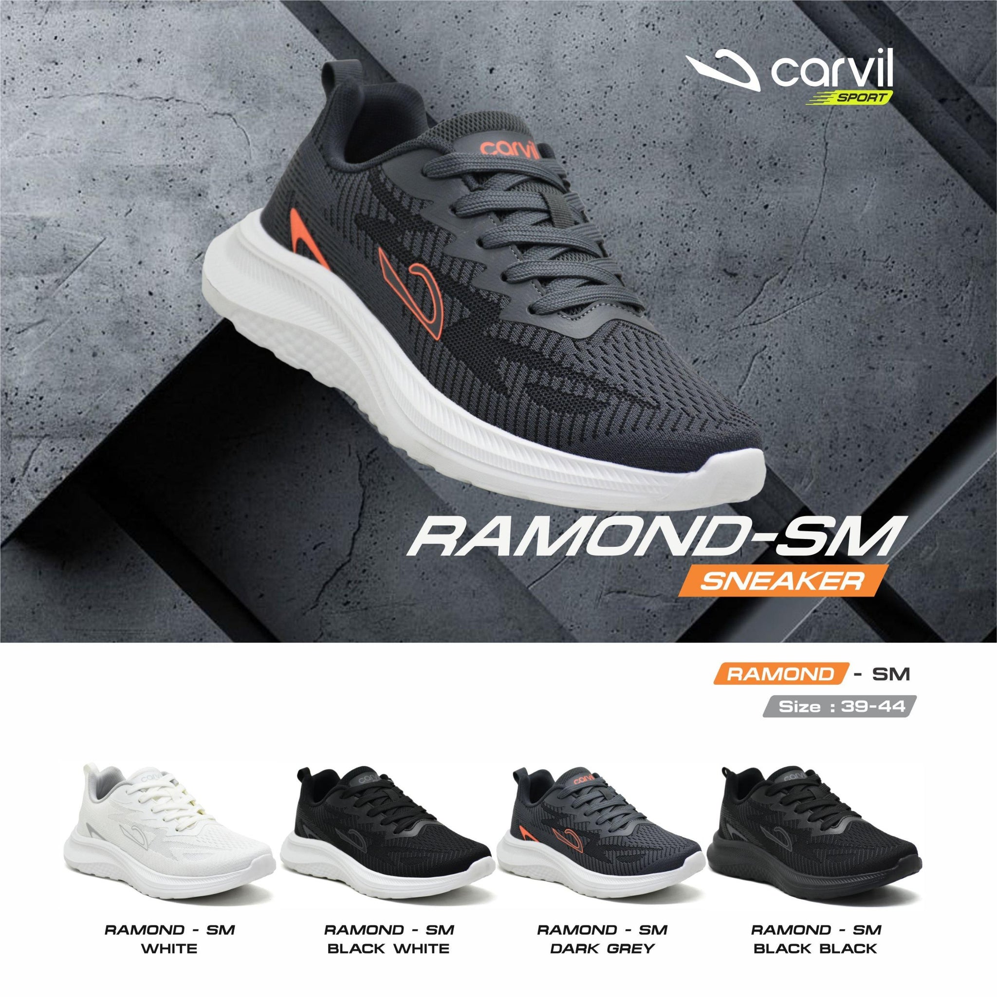 Carvil Sepatu Ramond - SM - Casual Sneaker Man