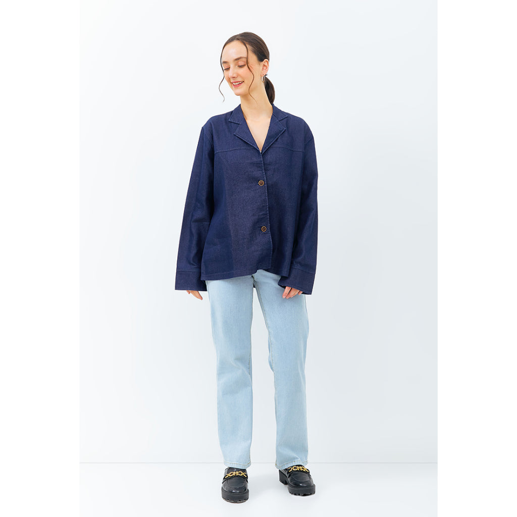Carvil Blazer Wanita FAIRA- DB DARK BLUE