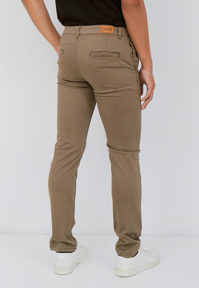 Carvil Celana Chino Pria SATENZO - KHAKI