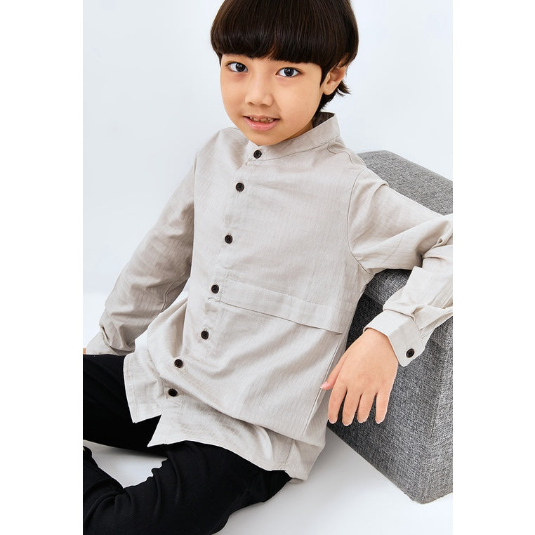Carvil Baju Koko Anak ZIA-BG BEIGE