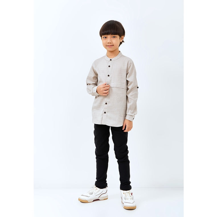 Carvil Baju Koko Anak ZIA-BG BEIGE