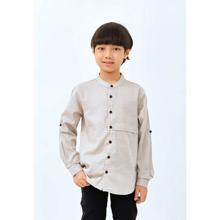 Carvil Baju Koko Anak ZIA-BG BEIGE