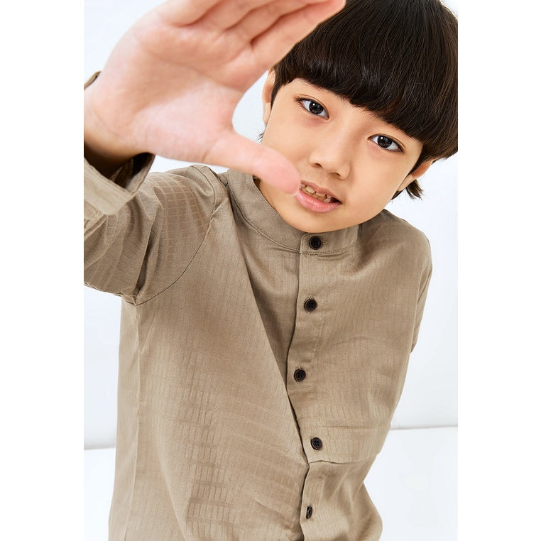 Carvil Baju Koko Anak ZIA-KH KHAKI