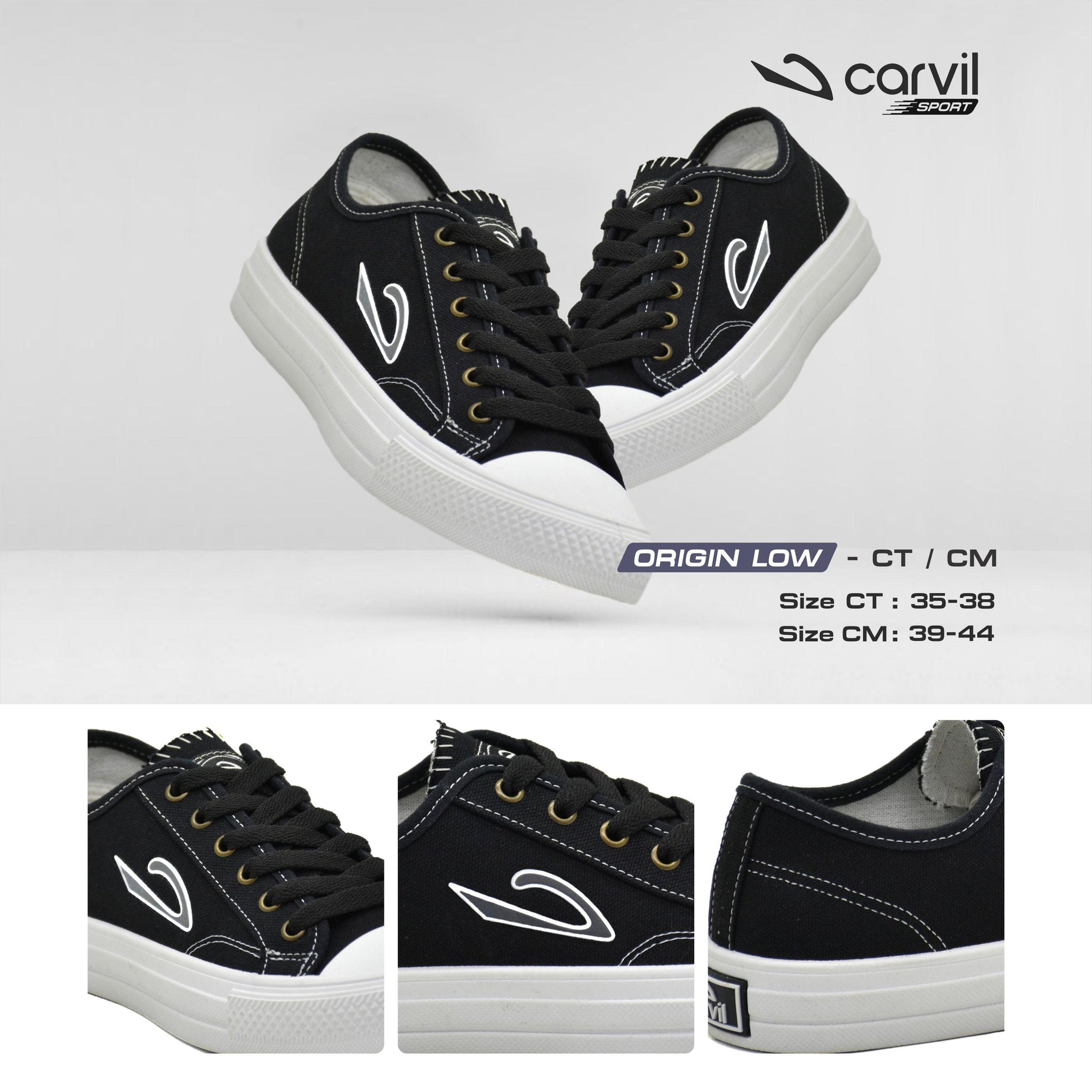 Carvil Sepatu Canvas Origin - Low