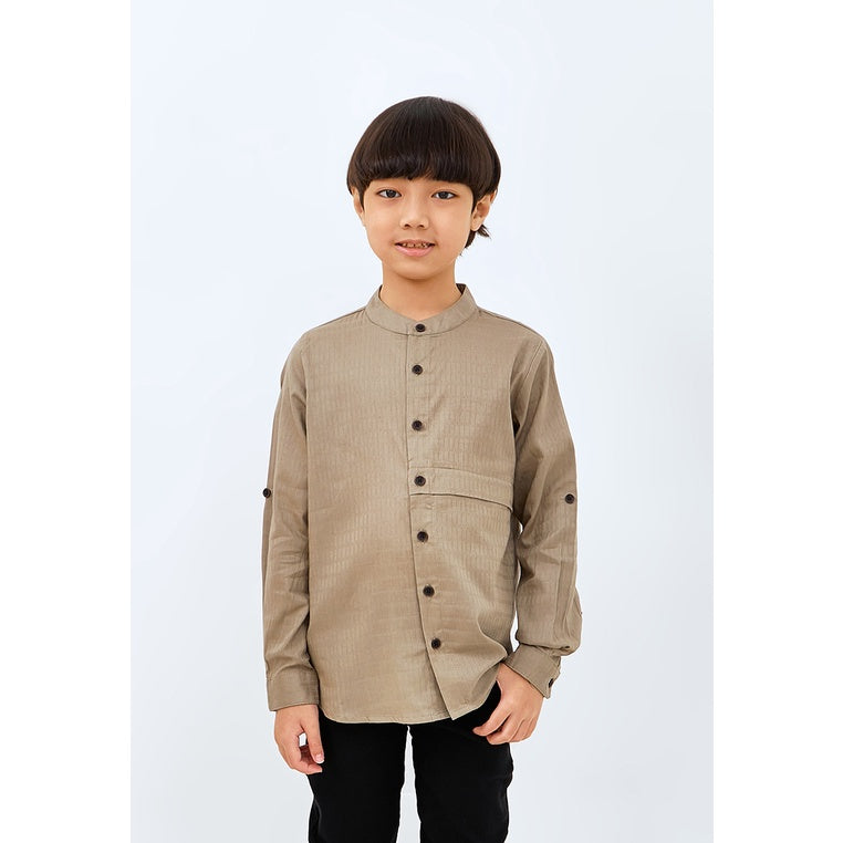Carvil Baju Koko Anak ZIA-KH KHAKI
