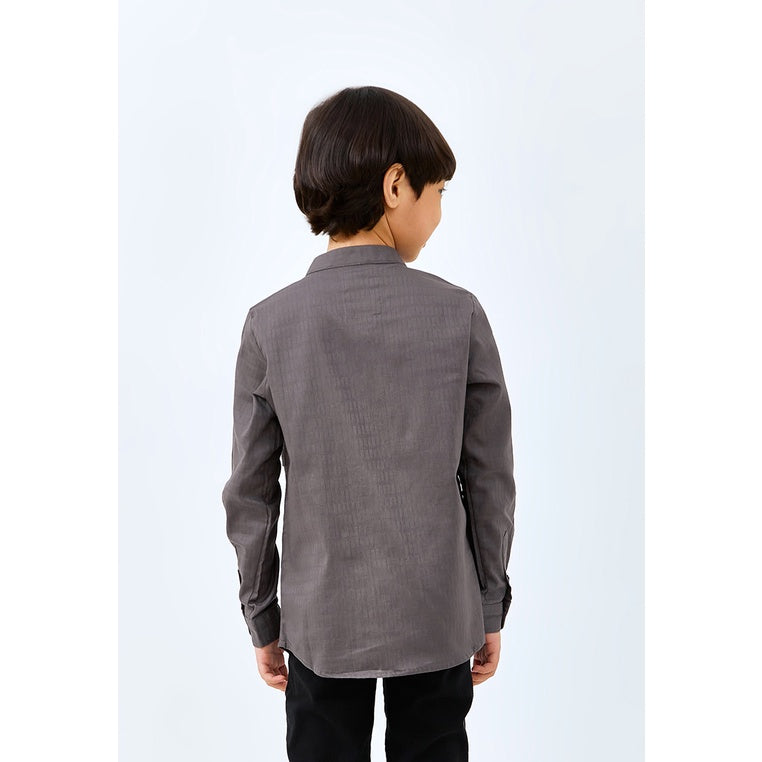 Carvil Baju Koko Anak ZIA-GRY GREY